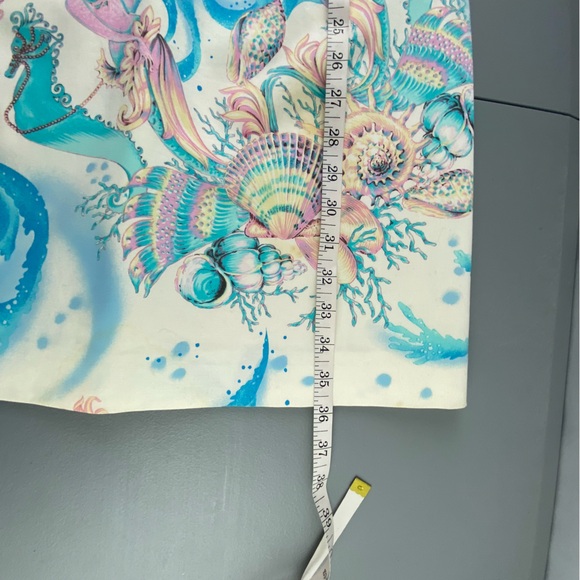 COPY - Versace Jeans Couture beachy ocean seahorse print sheath dress women's s… - Picture 9 of 14